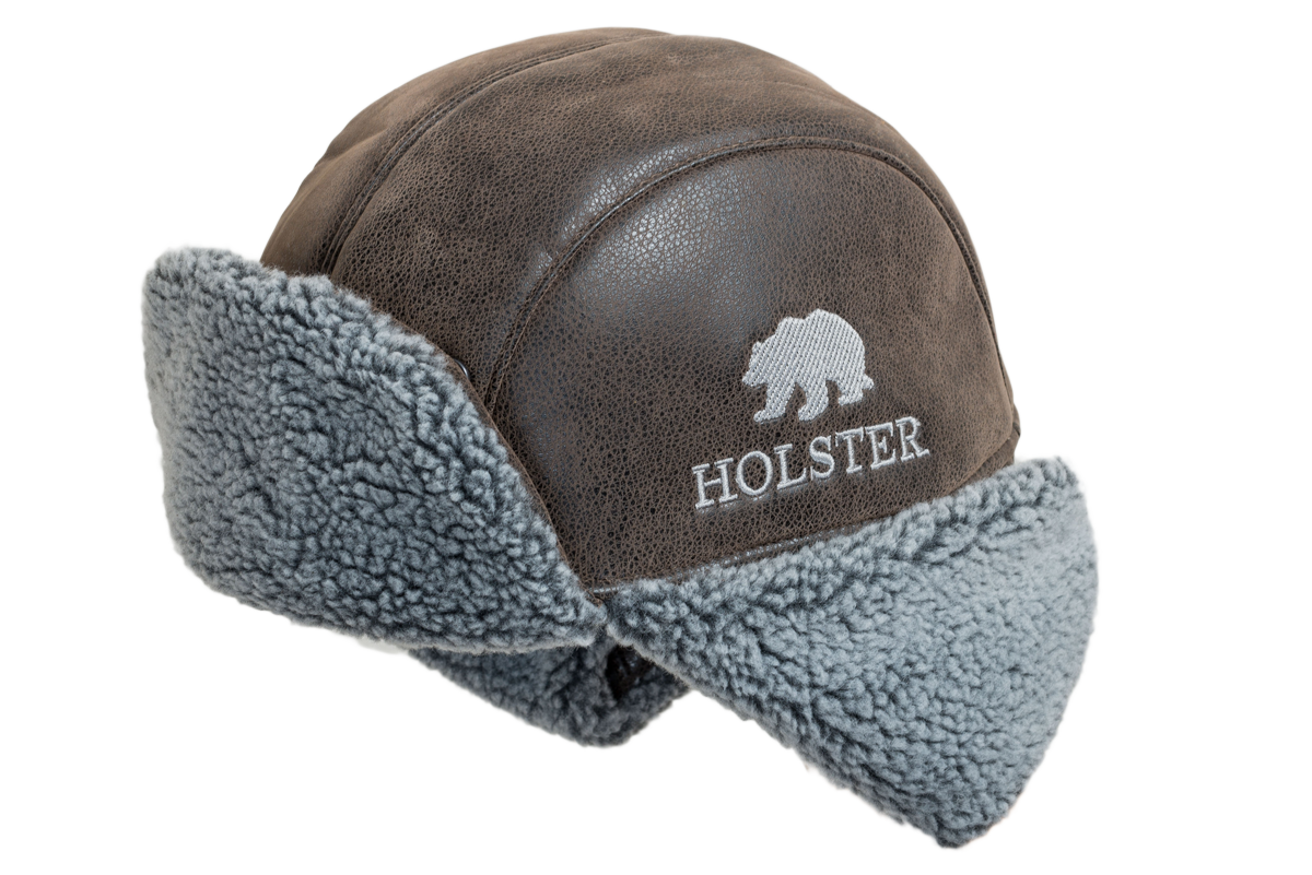 Шапка-ушанка Holster Авиатор для мужчин и женщин, размер 59-60, коричневый — фото 1