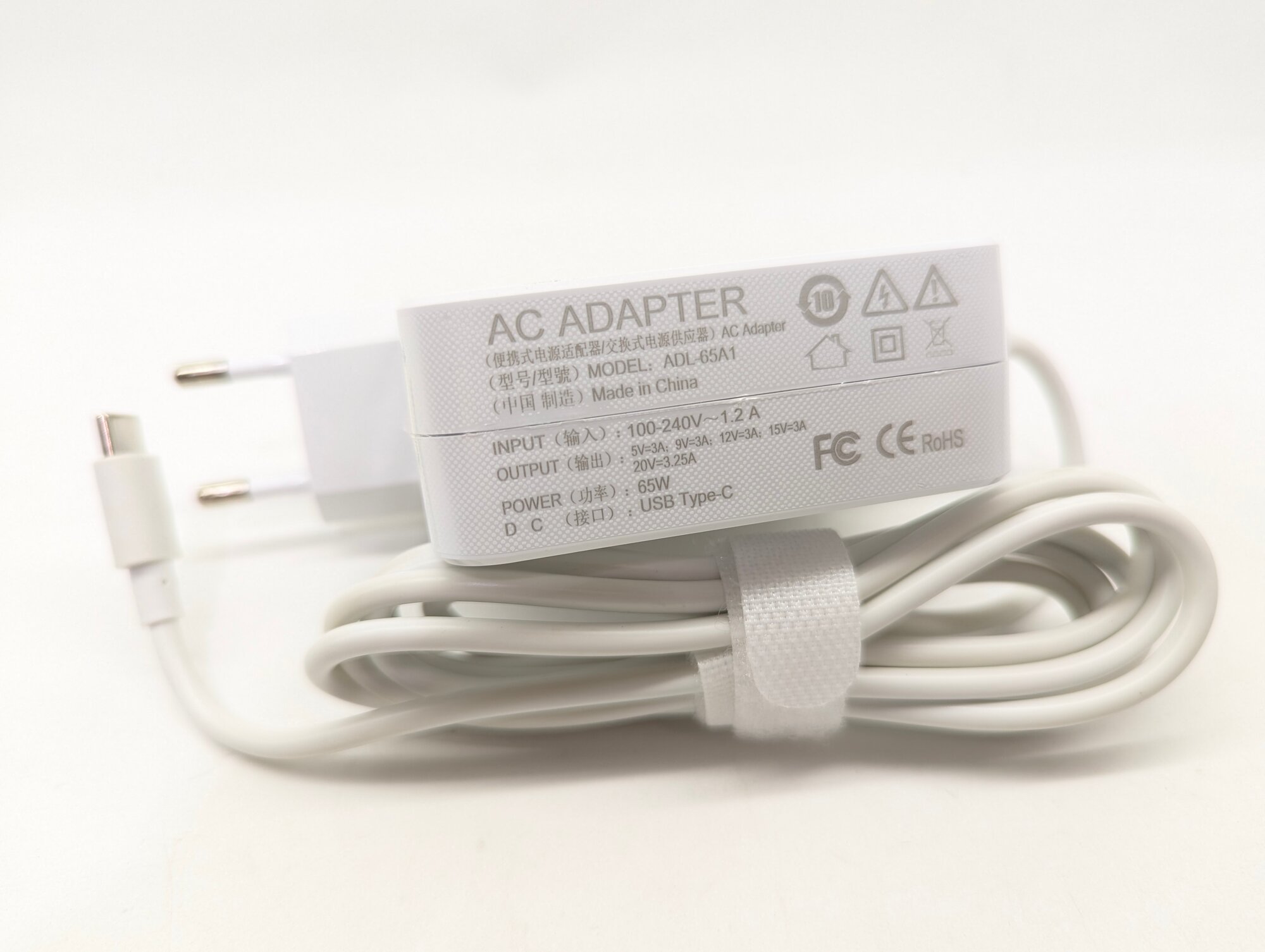 Блок питания для ноутбуков Xiaomi Redmi Book на 65 Ватт тип штекера TYPE-C — фото 1
