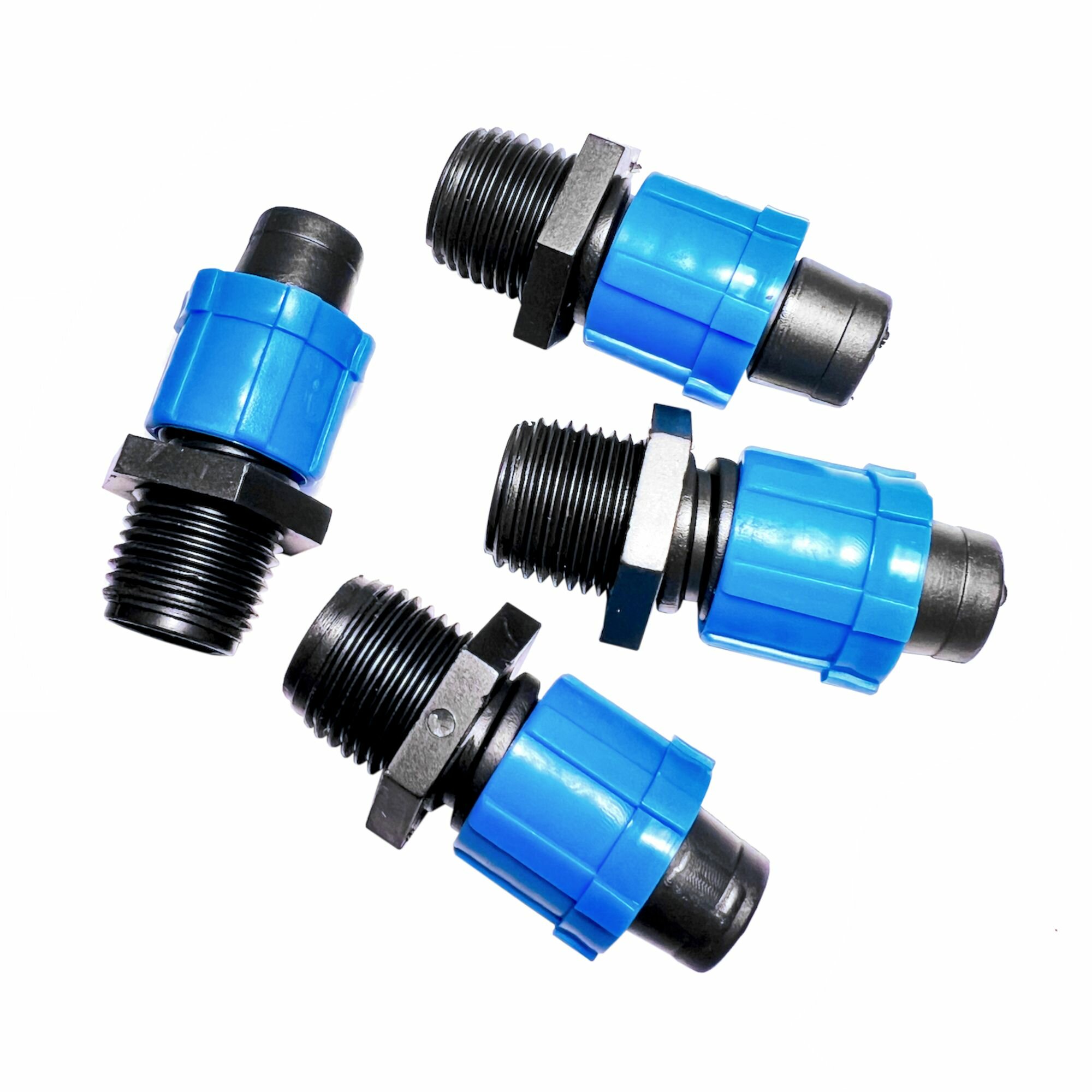 Адаптер Профитт для капельной ленты 16 мм НР 1 2    4 шт 