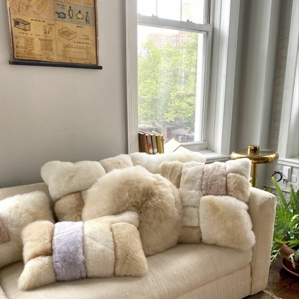 Alpaca Colorblock Подушка — фото 1