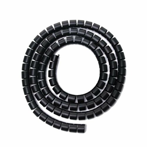 Пластиковый кабель органайзер 1 метр 1610 мм Black 12mm 107₽
