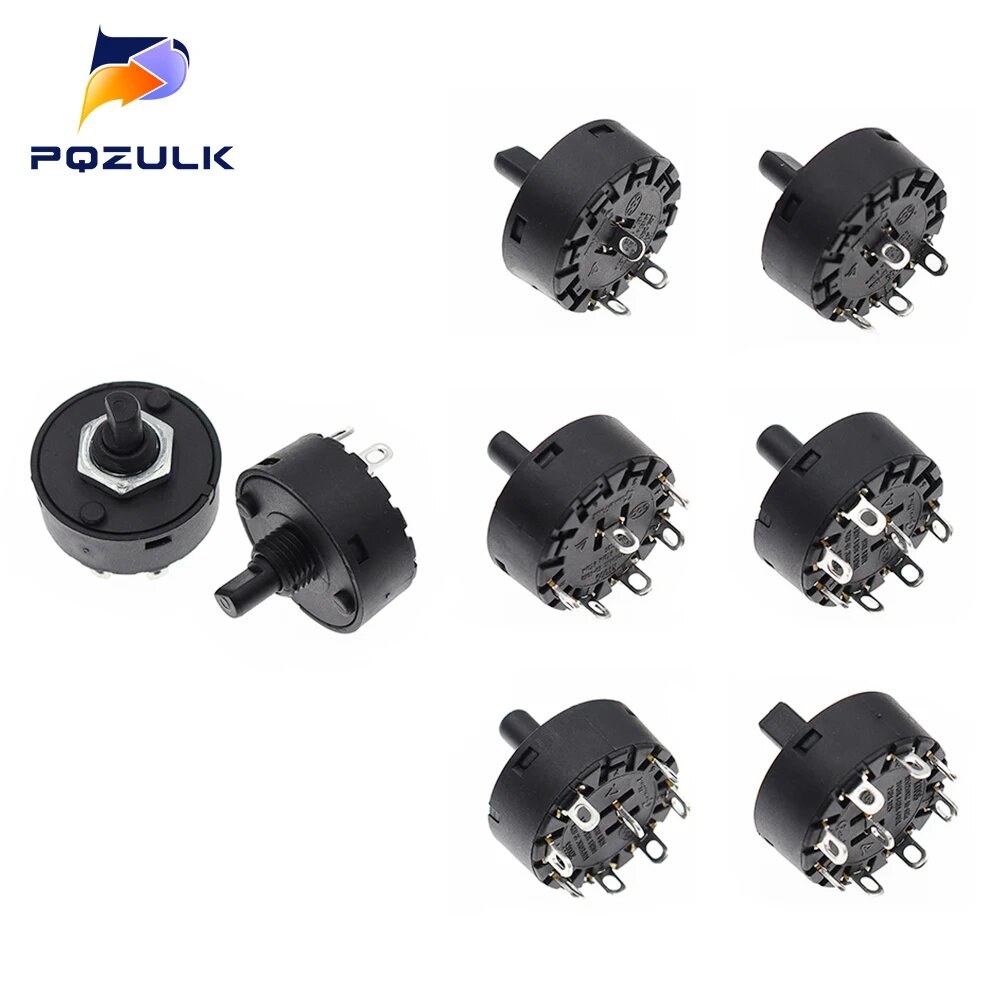2 шт. Поворотные переключатели PQZULK для соковыжималок, 7 Plole 6