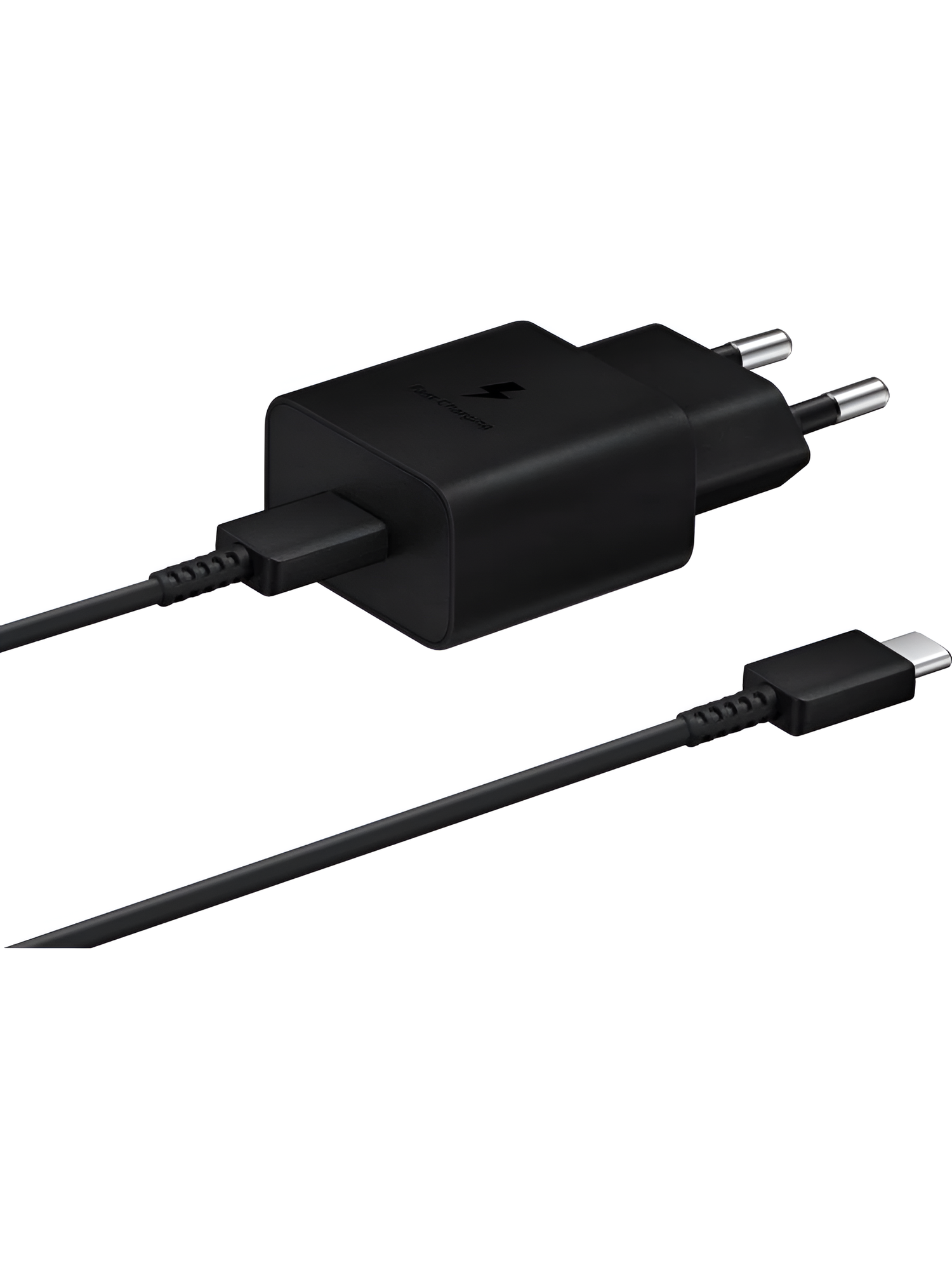 Сетевое зарядное устройство Samsung 15W Power Adapter (быстрая зарядка) с кабелем Type-C to Type-C (K-EP-T1510XBEG) — фото 1
