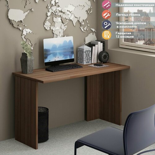 Изображение товара Стол компьютерный Мэрдэс СКЛ-Прям130 Ш Шамони, прямой, ЛДСП, 130 х 60 х 77 см