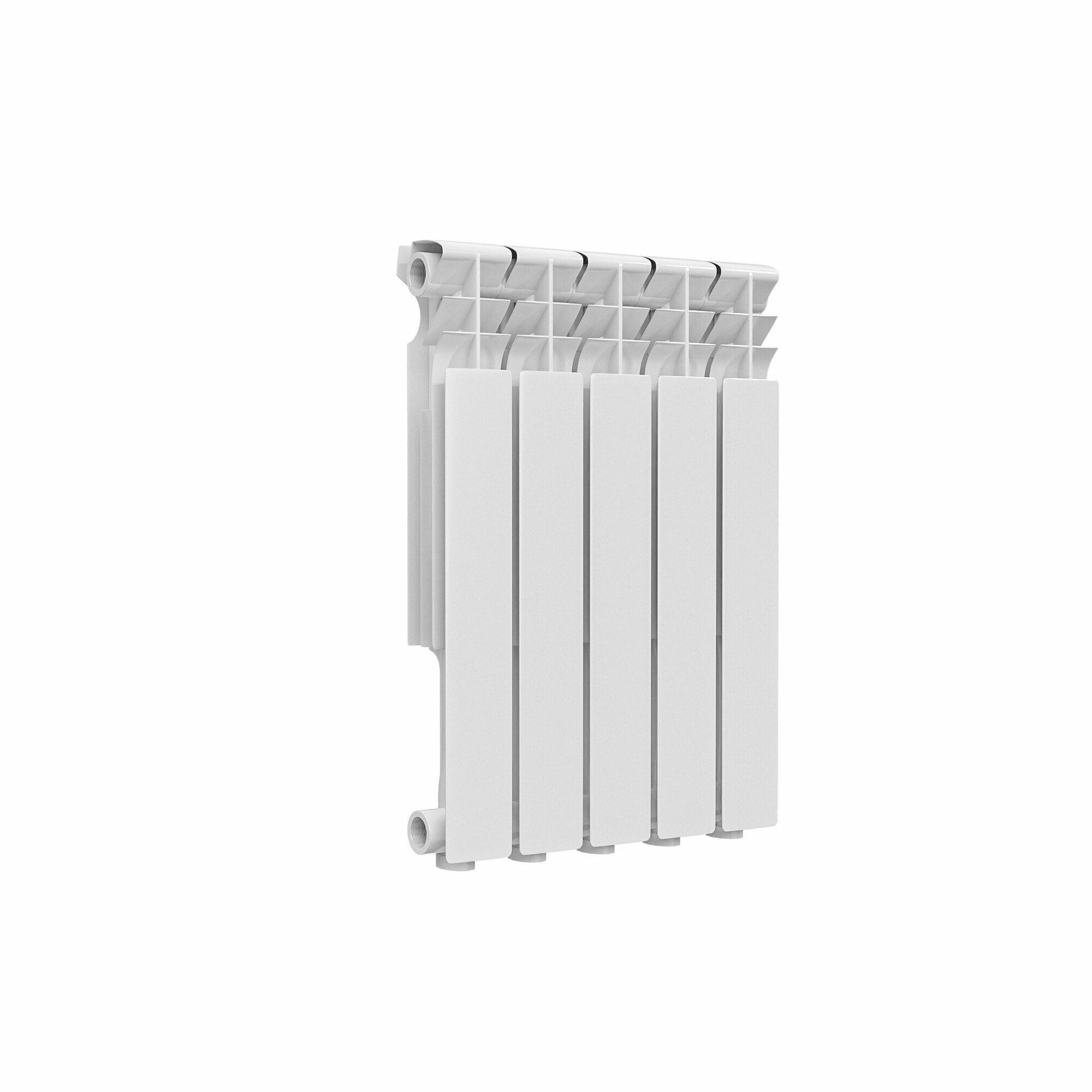 Радиатор алюминиевый Delta Plus 500 5 секций Qну=670 Вт RAL 9016 (белый) Ogint