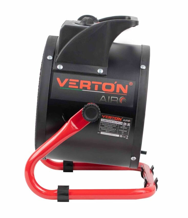 Изображение Тепловентилятор Verton Air EH-3C - 220В, от сети, 3 режима, мощность 3 кВт