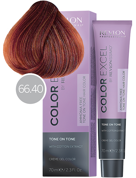 Revlon Professional COLOR EXCEL by revlonissimo Краситель для волос стойкий 66.40 Интенсивный темный блондин насыщенный медный 70мл