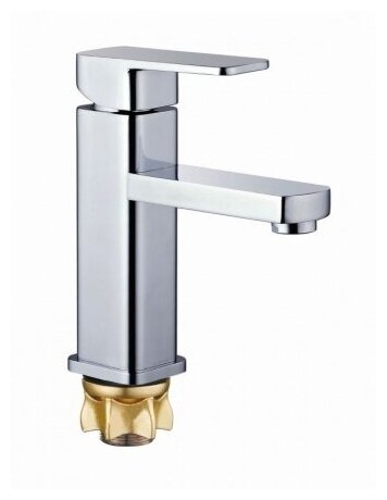 Смеситель для раковины / умывальника / мойки / монолитный Zegor LEB1-A123KH , сатин