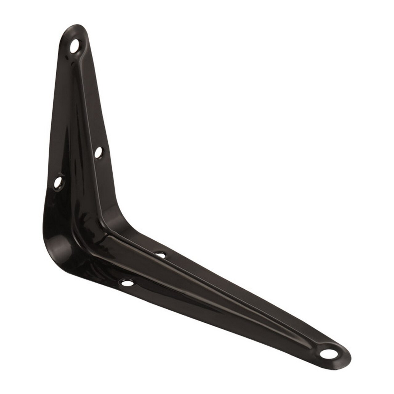 Уголок для полок 100х75 мм черный