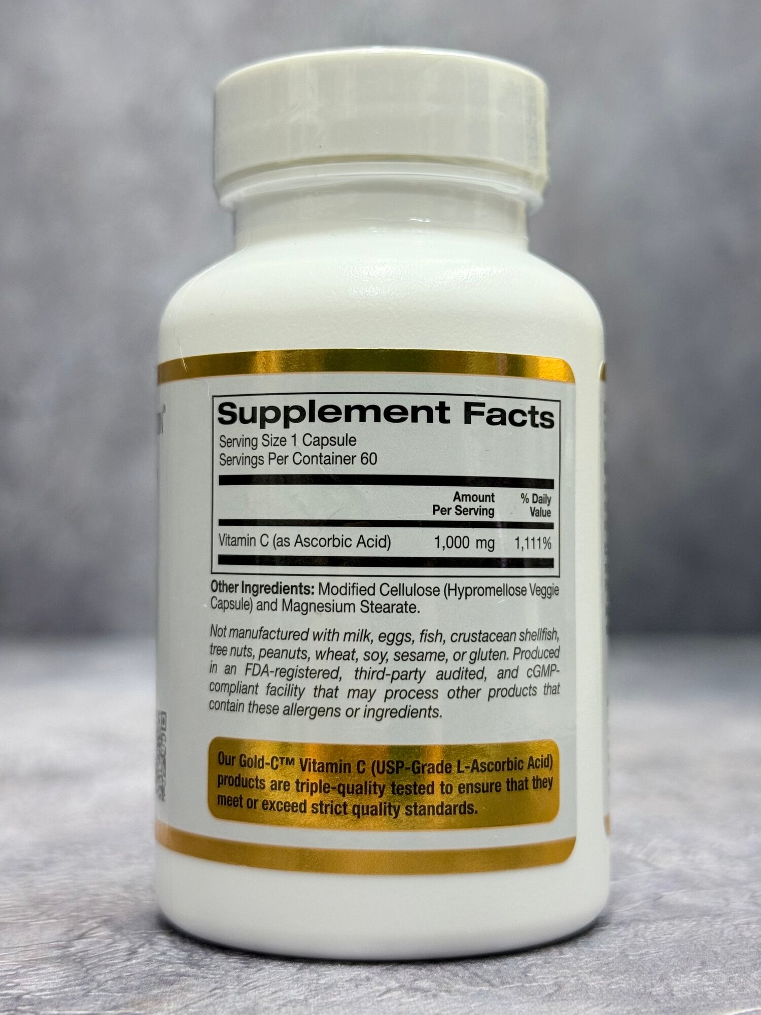 Картинки Витами С, California Gold Nutrition Gold C 1000 мг, 60 капсул