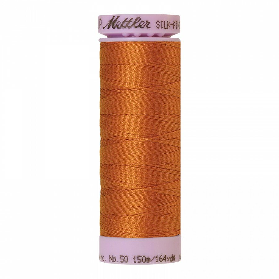 Нить для машинного квилтинга SILK-FINISH COTTON 50, 150 м 1533 Golden Oak