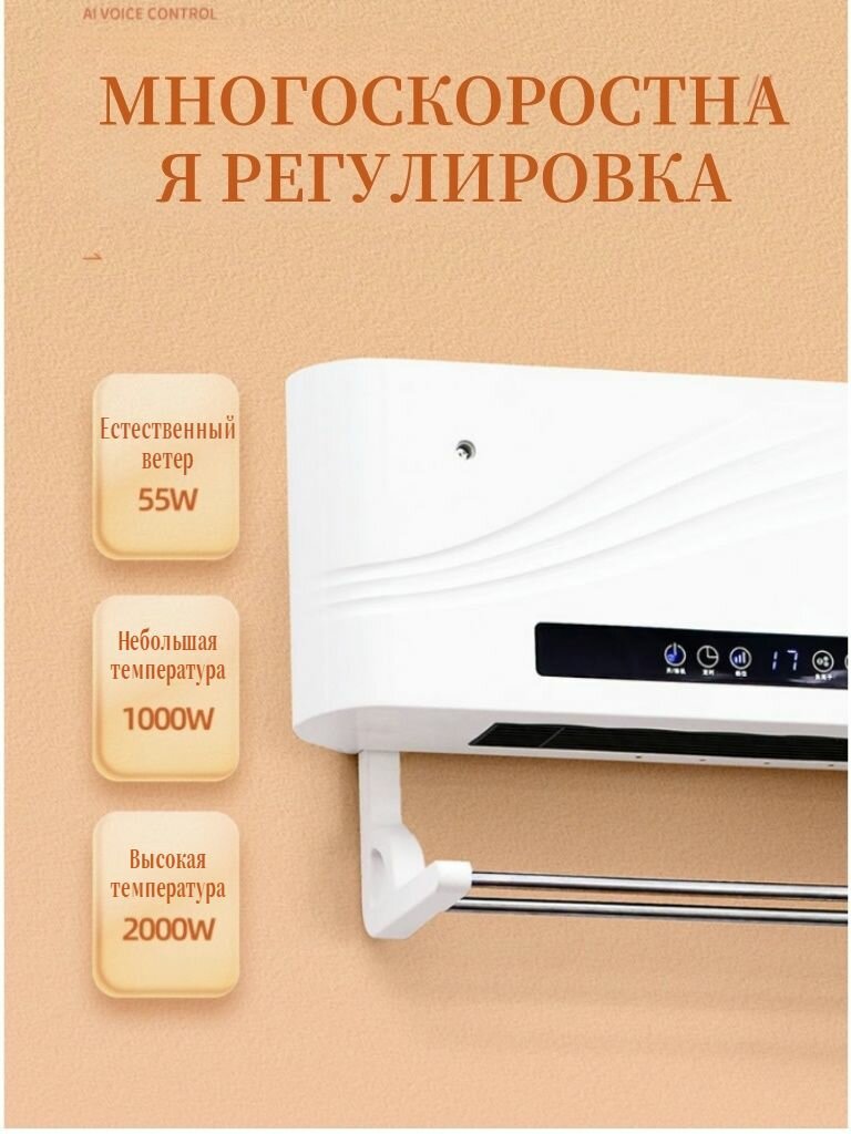 Конвекторы Обогреватель настенный, Настенный кондиционер для отопления и охлаждени, влагозащитный