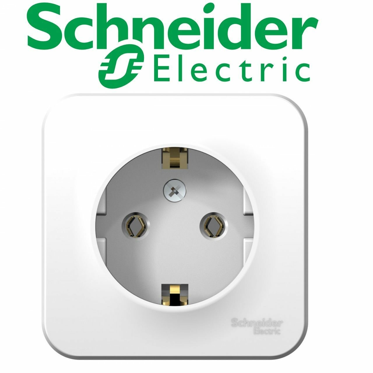 Розетка О/У Blanca с заземлением без шторок с изолирующей пластиной, 16А, 250В, белая