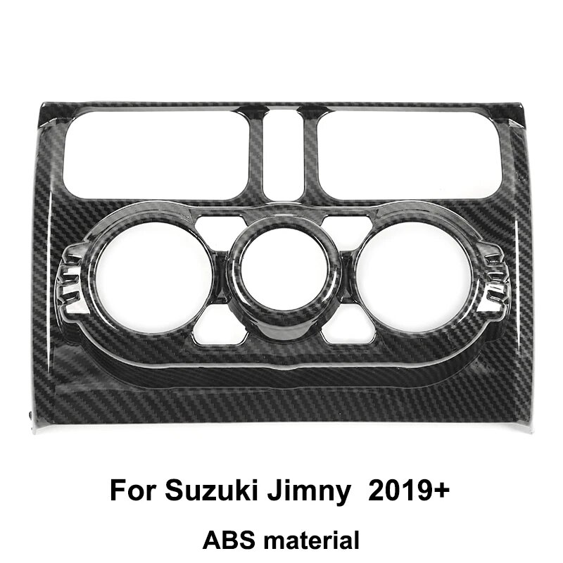 BAWA углеродное волокно внутренняя отделка наклейки накладка для Suzuki Jimny 2019 2020 2021 2022 аксессуары для защиты автомобиля AT Control Panel