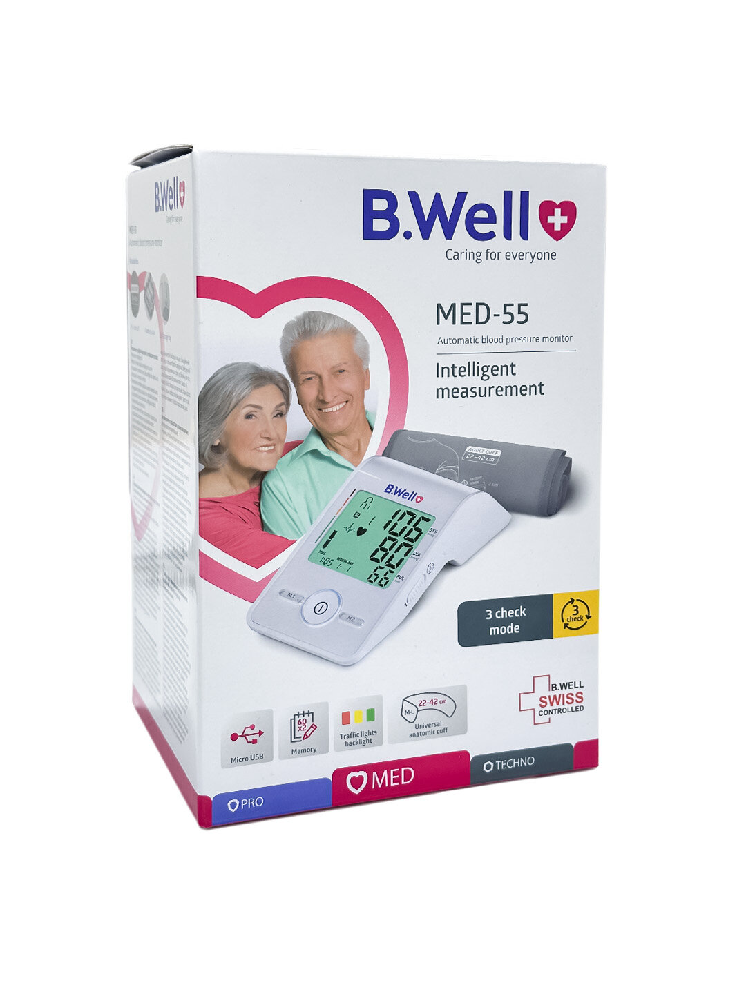 Тонометр автоматический модель МЕД-55 B.Well для измерения давление — фото 1