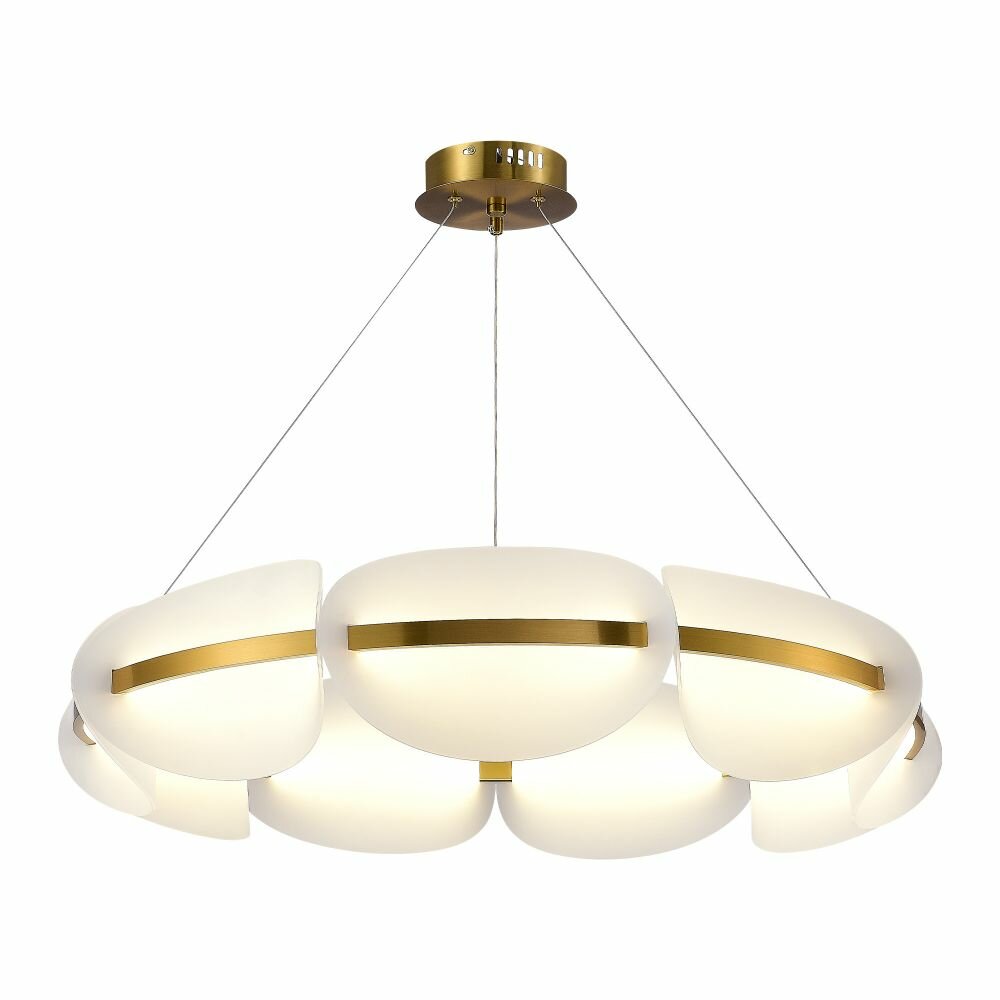 SL1304.203.56 Люстра подвесная ST-Luce Золотистый/Белый LED 1*56W 3000K.