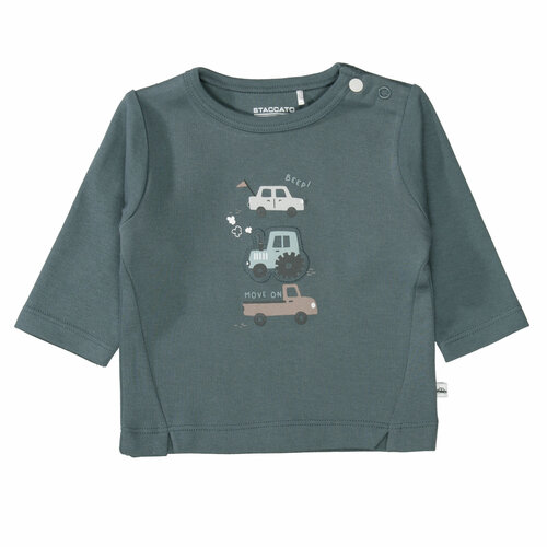 фото Лонгслив staccato, размер 62, зеленый