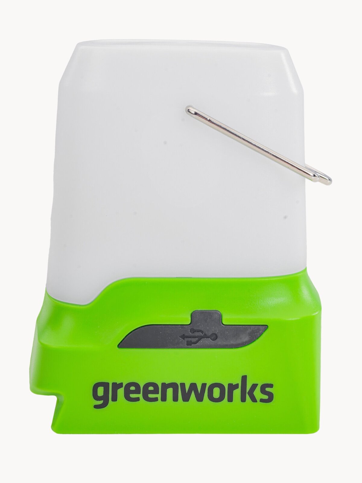 Фонарь (LED светильник) 24V, макс. 500 лм, 1хUSB-C, 1xUSB-A, скоба, без АКБ и ЗУ