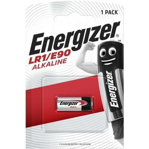 LR1 Батарейка Energizer Alkaline, 1 шт. батарейка energizer alkaline lr1 e90 bl1