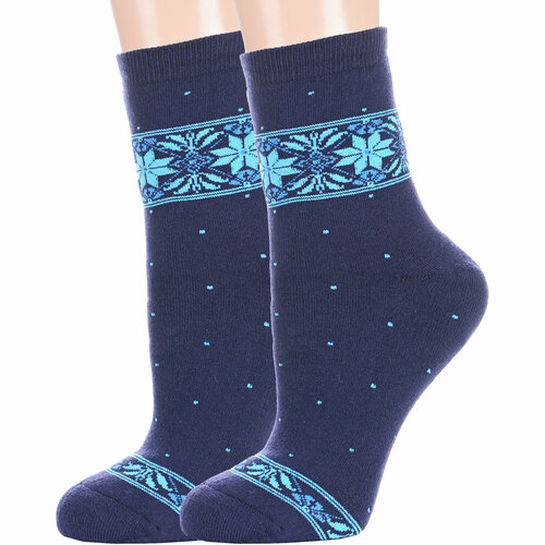 фото Носки красная ветка, 2 пары, размер 23-25, синий