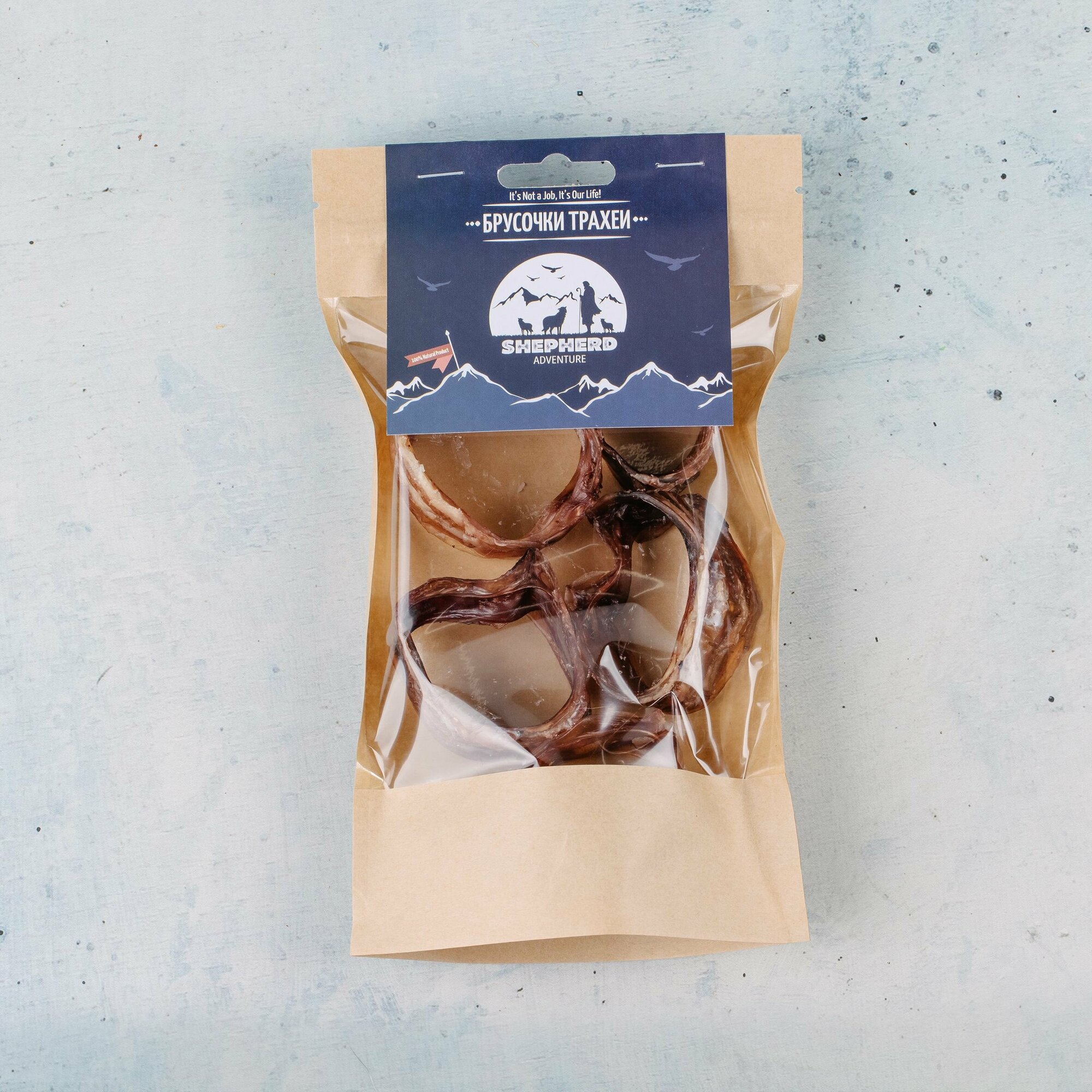 Брусочки трахеи говяжьи, натуральное сушёное лакомство для собак, 100 гр