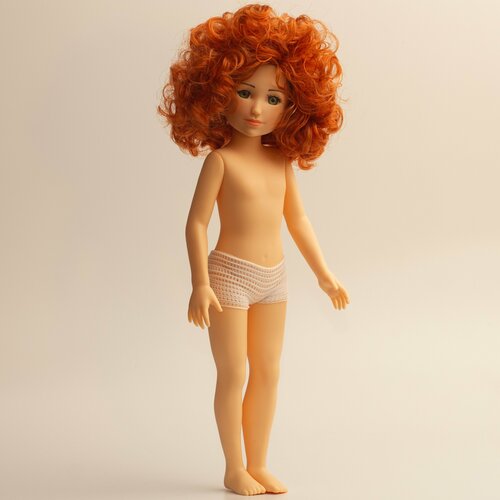 Кукла-голышка Анфиса, 32 сантиметра, с рыжими волосами, DYVOMIR