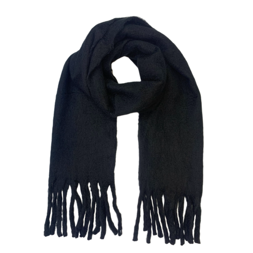 фото Шарф bocciolo,180х40 см, one size, черный