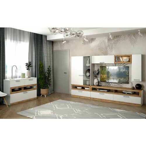 Гостиная Урбан композиция №3 Белый супермат софт-тач