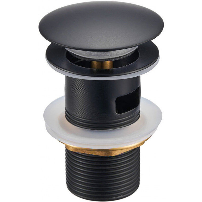 Донный клапан Milacio Ultra MCU.050. MB click-clack Черный матовый