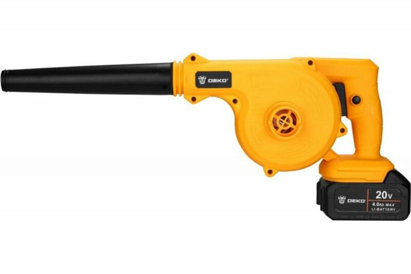 Воздуходувка аккумуляторная Deko DKBL21, 20 В, 2 x 4 Ач Li-ion — фото 3