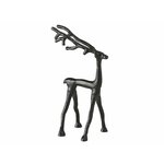 Статуэтка олень фродди, чёрный, металл, 25 см, Boltze - изображение
