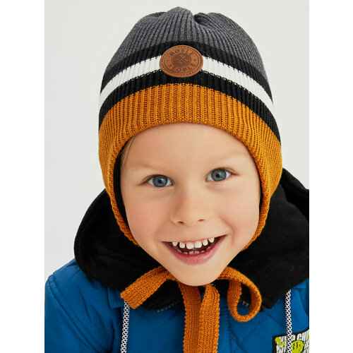 фото Шапка noble people, размер 52-54, серый