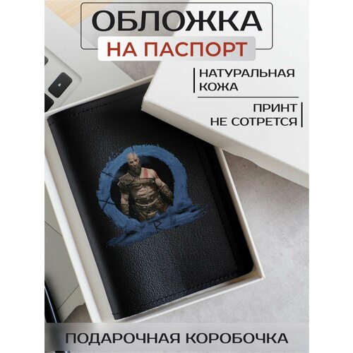 фото Обложка для паспорта russian handmade обложка на паспорт god of war: ragnarok op02161, черный