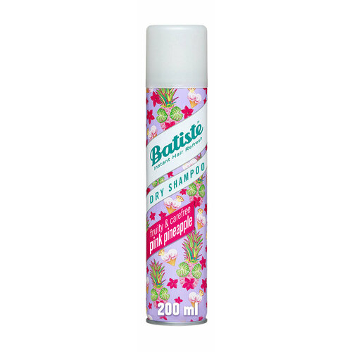 Сухой шампунь с ароматом тропических фруктов Batiste Dry Shampoo Pink Pineapple