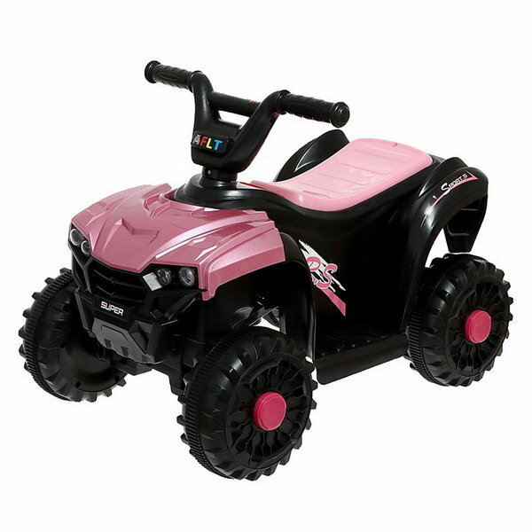Электромобиль "Квадроцикл", свет, AUX, розовый
