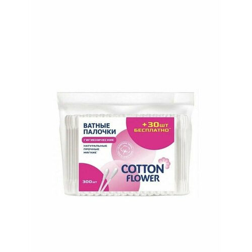 Cotton Flower Ватные палочки ПЭ 300 шт