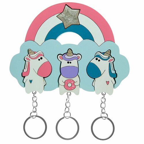 Ключница тройная Единорог star