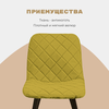 Фото #17 Чехол на стул со спинкой CHILLY из велюра, 40х48см