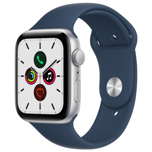 Apple Watch SE 2021, 40 мм, серебристый алюминий, спортивный ремешок цвета 