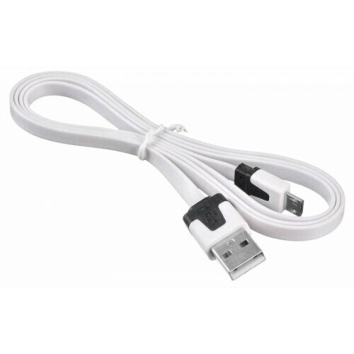 Кабель BURO BHP MICROUSB 1M FLAT USB (m)-micro USB (m) 1м белый плоский кабель usb buro reversible micro usb b m usb a m 1м черный bhp microusb 1m