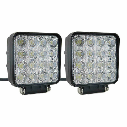 Ходовые огни 16-LED 12/24V 48W квадратные