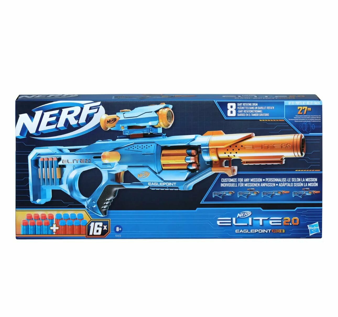 Набор игровой Nerf ELITE 2.0 EAGLEPOINT RD8 F0423EU4