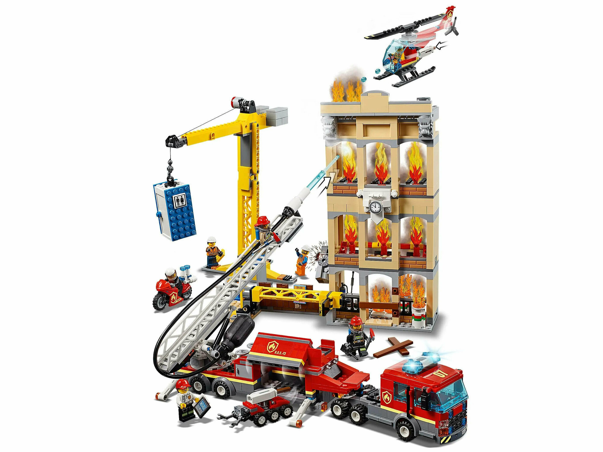 Lego City Fire 60216 Центральная пожарная станция Конструктор - фото №15