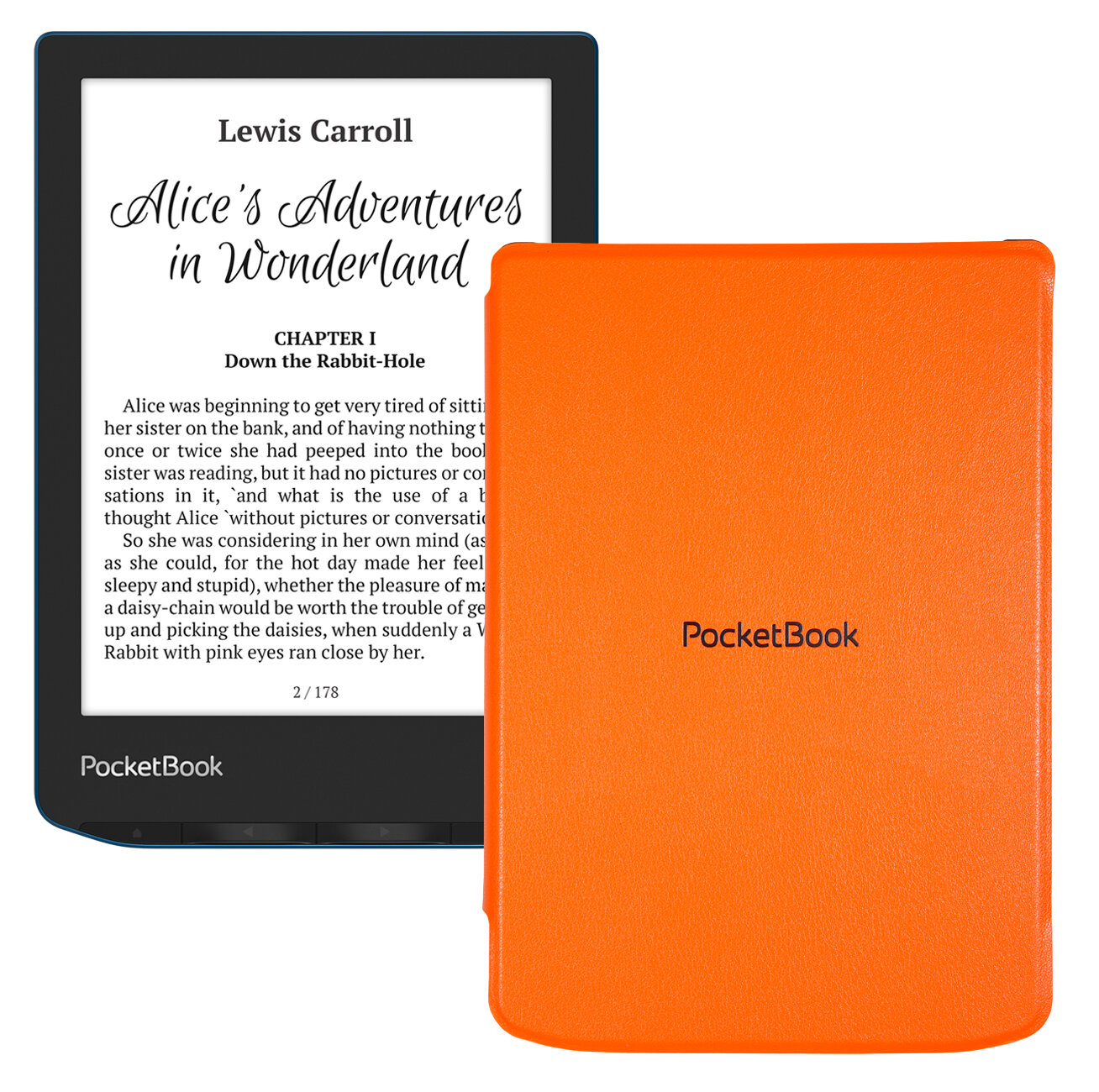 Электронная книга PocketBook 634 Verse Pro синий с обложкой Orange