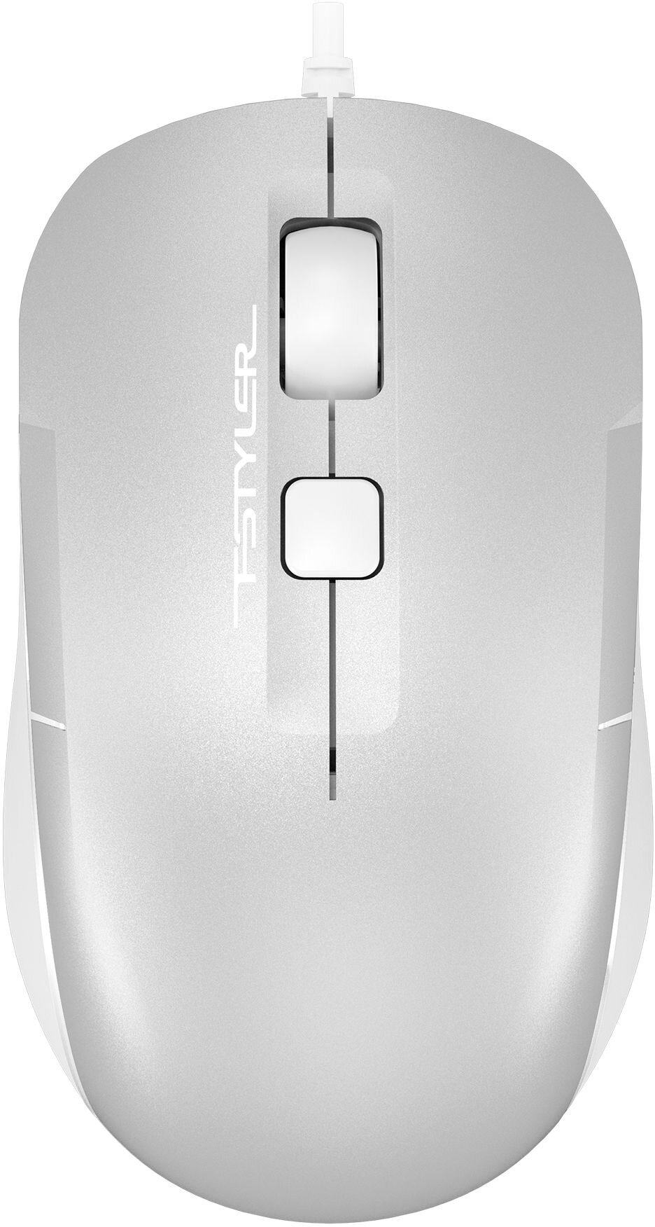 Мышь A4Tech Fstyler FM26S, серебристый/белый (fm26s usb (icy white))