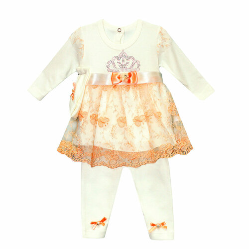 комплект одежды для новорожденных мишка к01104 желтый р р 68 сн Комплект одежды Findik, размер 68, белый