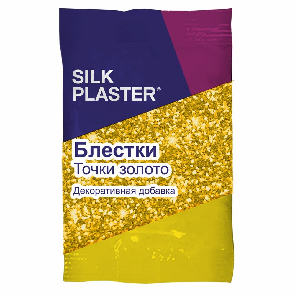 фото Блестки (Глиттер) Золото-Точка Silk Plaster 10г / Силк Пластер.