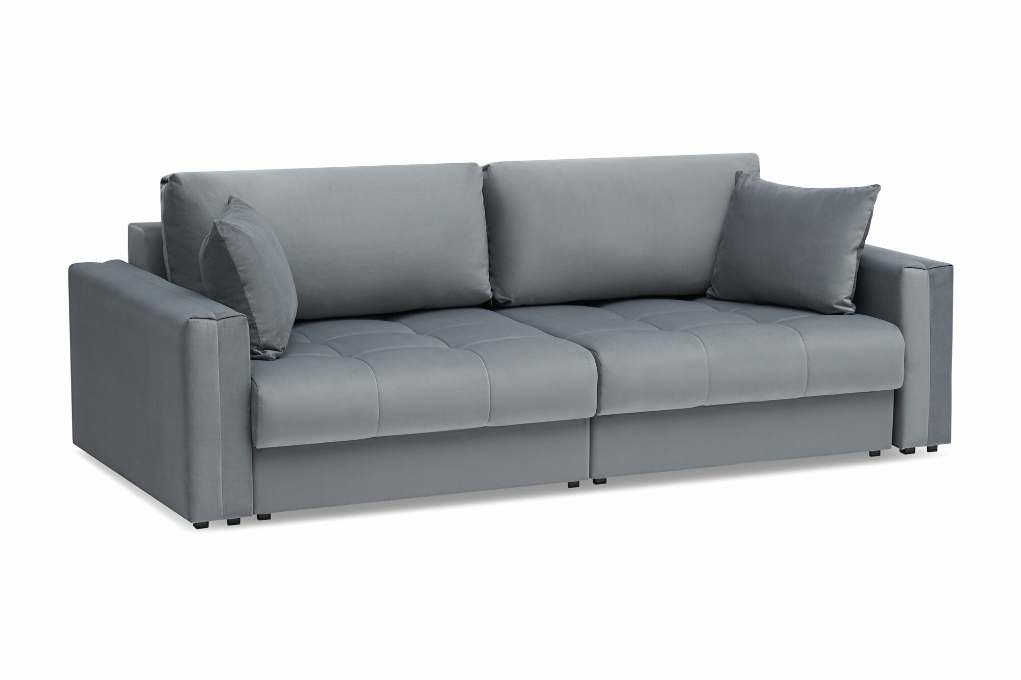 Диван раскладной двухместный Нонтон Монарх, пантограф, темно-серый, 241 см