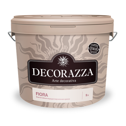 Краска для стен и потолков Decorazza Fiora, База А, белая 12,6 кг / 9,0 л