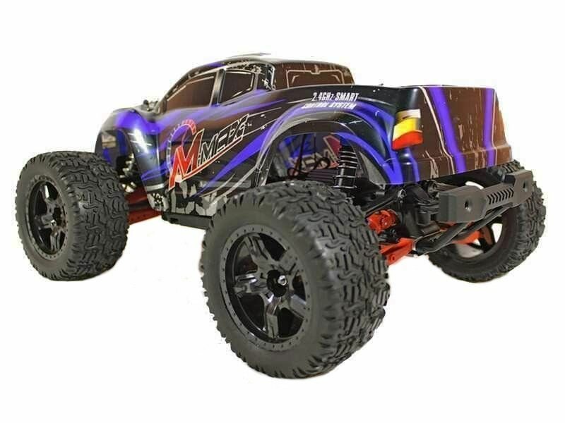 Радиоуправляемая машина монстр Remo Hobby MMAX UPGRADE 4WD RTR 1:10 2.4G - RH1035UPG-BLUE — фото 1